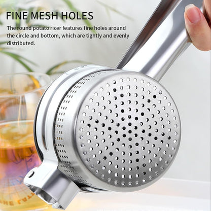 Heavy-duty Stainless Steel Potato Ricer