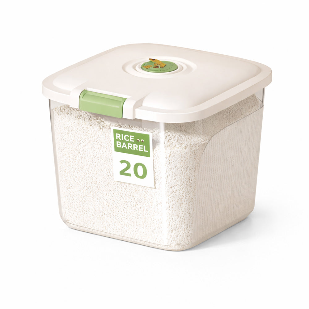 Leak-Proof Rice Storage Container – 20L Airtight PP Bin