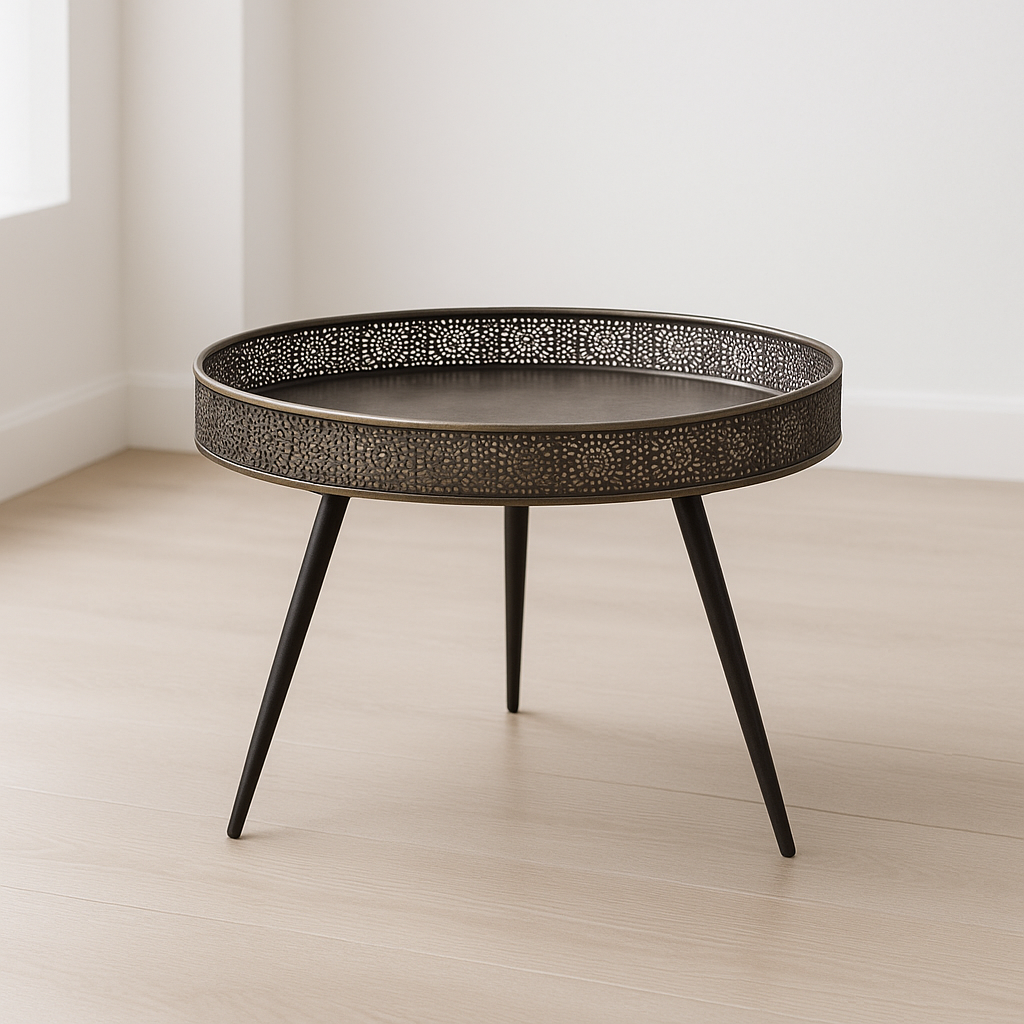 Essy Decoration Round bronze Metal Table