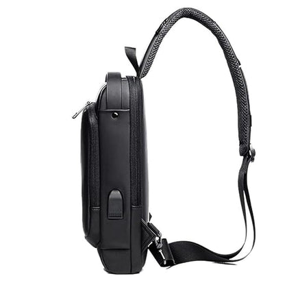 Waterproof Crossbody Bag with USB Charging Port & Lock