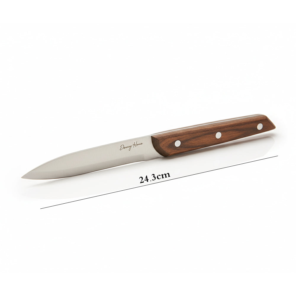 Danny Home Stainless Steel Utility Knife Walnut Wood 24.3cm