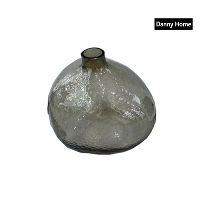 Danny Home Glass Plant Vase Grey 12-cm