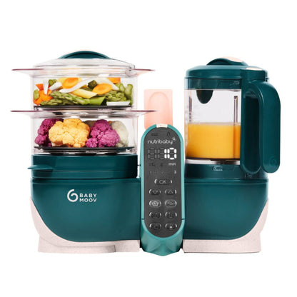 Nutribaby+ Opal green 6-in-1 multi-purpose baby food processor
