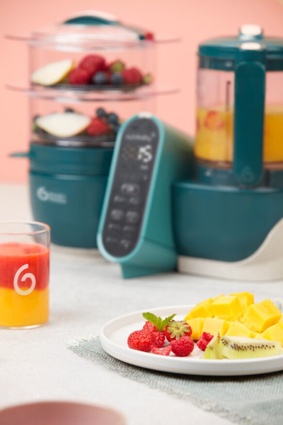 Nutribaby+ Opal green 6-in-1 multi-purpose baby food processor