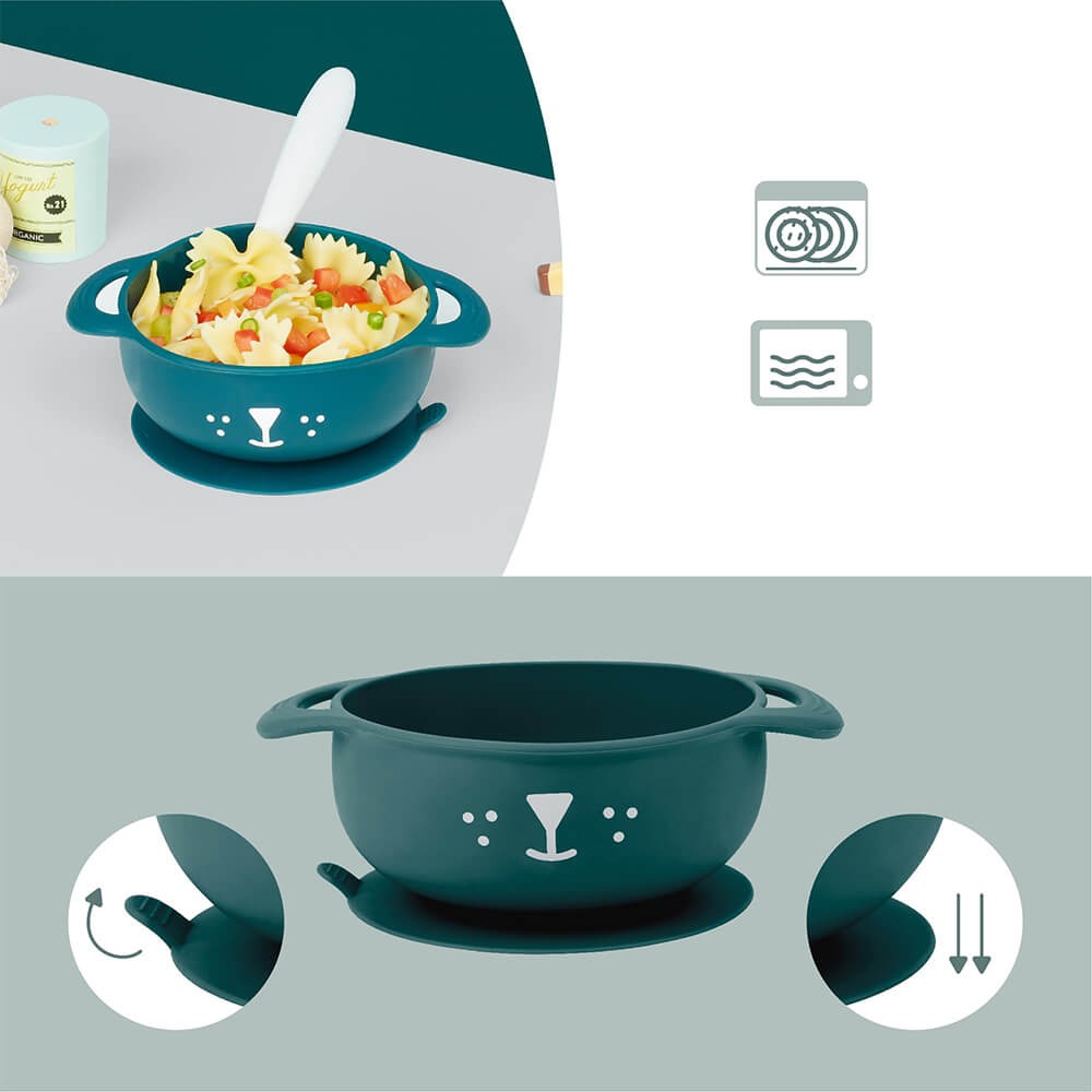 TAST'ISY blue dog 2-piece meal set for 15-24 months