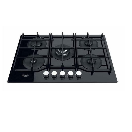 Ariston Ags72Fbk Built In Gas Hob 75 Cm Black Glass