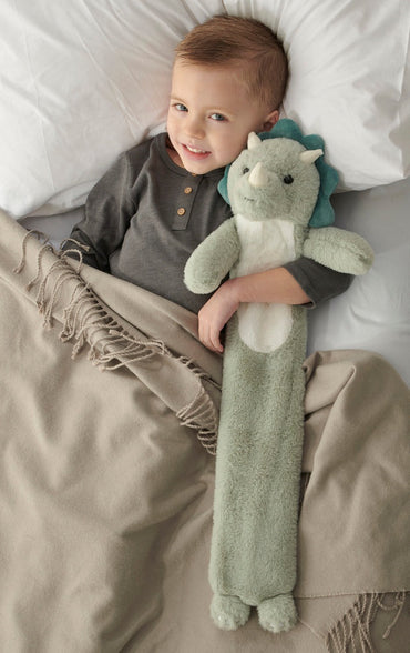Kids Dino Long Hot Water Bottle