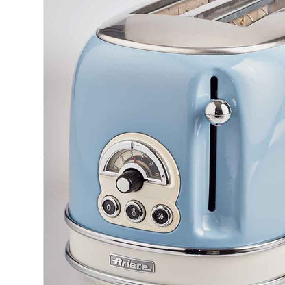 Ariete 155 Vintage Toaster 2 Slices without Clamps 815W Blue