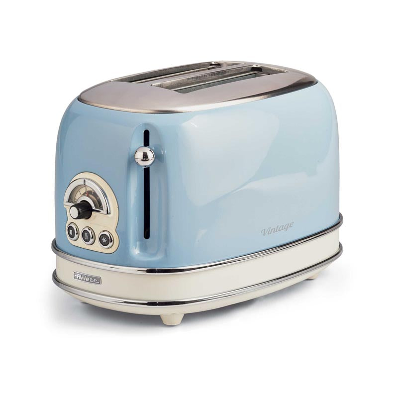 Ariete 155 Vintage Toaster 2 Slices without Clamps 815W Blue