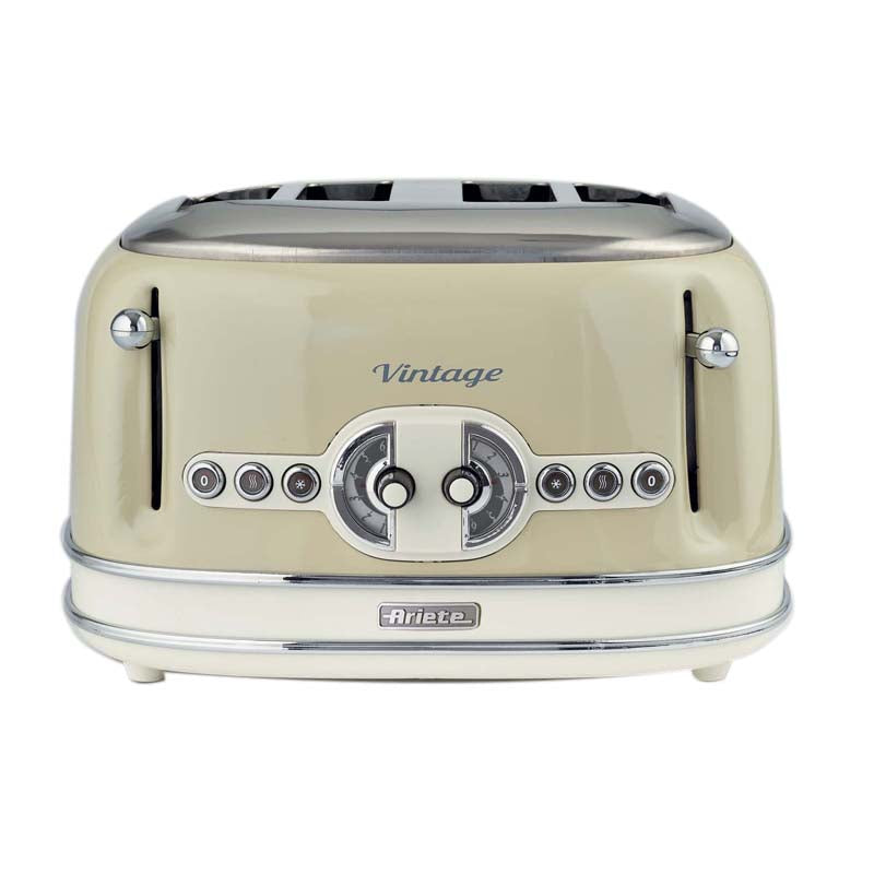 Ariete 156 Vintage Toaster 4 Slices 1630W Beige