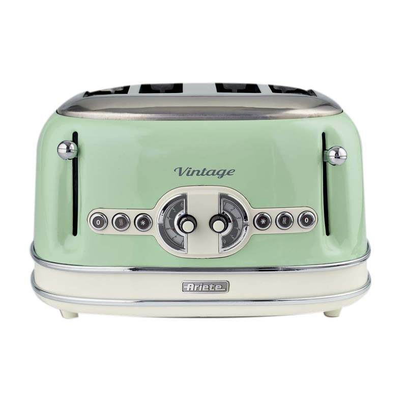 Ariete 156 Vintage Toaster 4 Slices 1630W Green