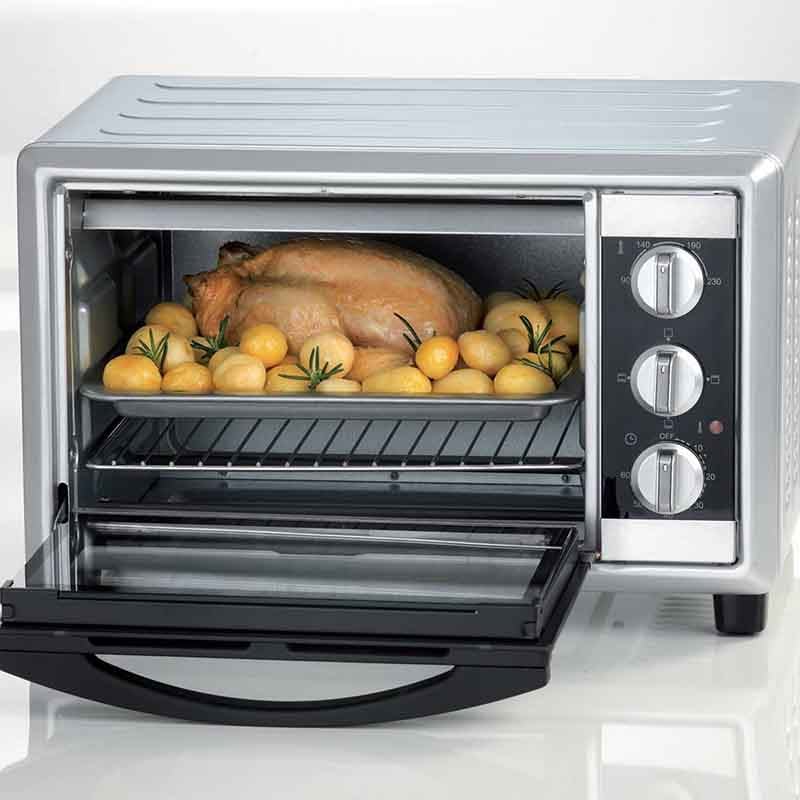 Ariete 981 Electric Oven 20L Silver Double Glass 1380W