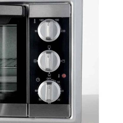 Ariete 981 Electric Oven 20L Silver Double Glass 1380W