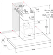 Ariston AHBS9.3FLLX Wall mounted hood 90 CM