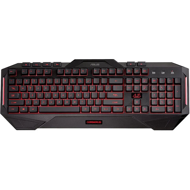 Asus Cerberus Wired Gaming Keyboard and Mouse Combo LED Backlit 90YH0141-B2UA00, Black