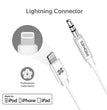 Promate Audiolink-Lt1 White 3.5Mm Audio Cable With Lightning Connector