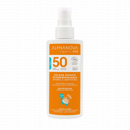 Alphanova Kids Organic Sunscreen Spray SPF 50 (125ml)
