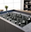 Ariston Ags92Sbk Built In Gas Hob 5 Burners Black Glass 90 CM