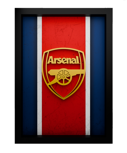 Arsenal Frame WIth 3D-printed Logo