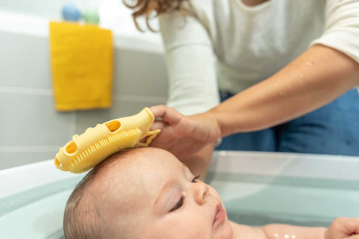 Massage brush made of silicone