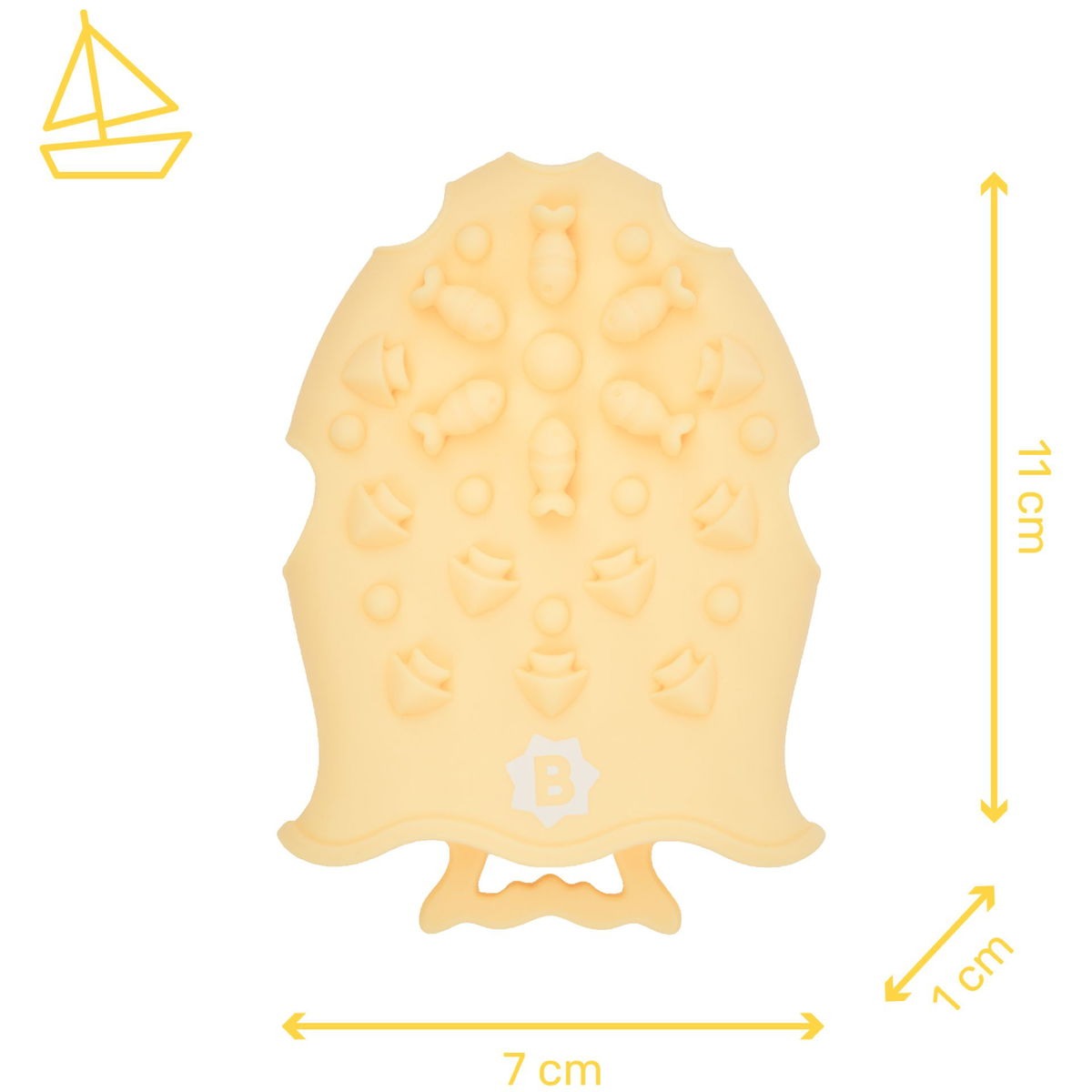 Massage brush made of silicone