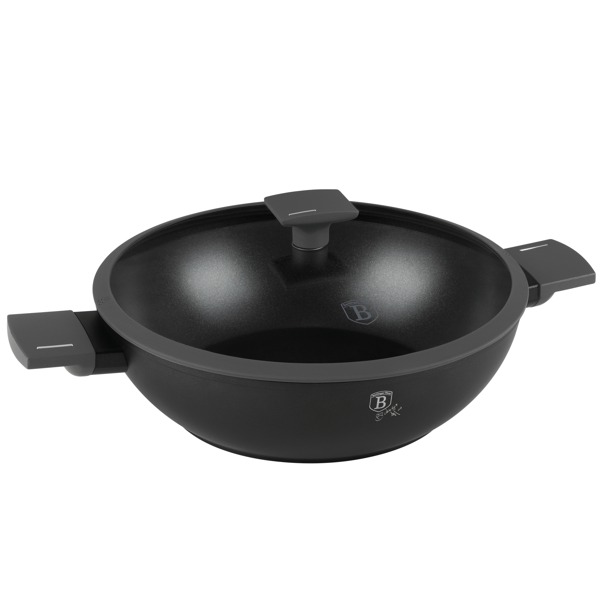 Casserole Wok with lid, 30 cm Anthracite