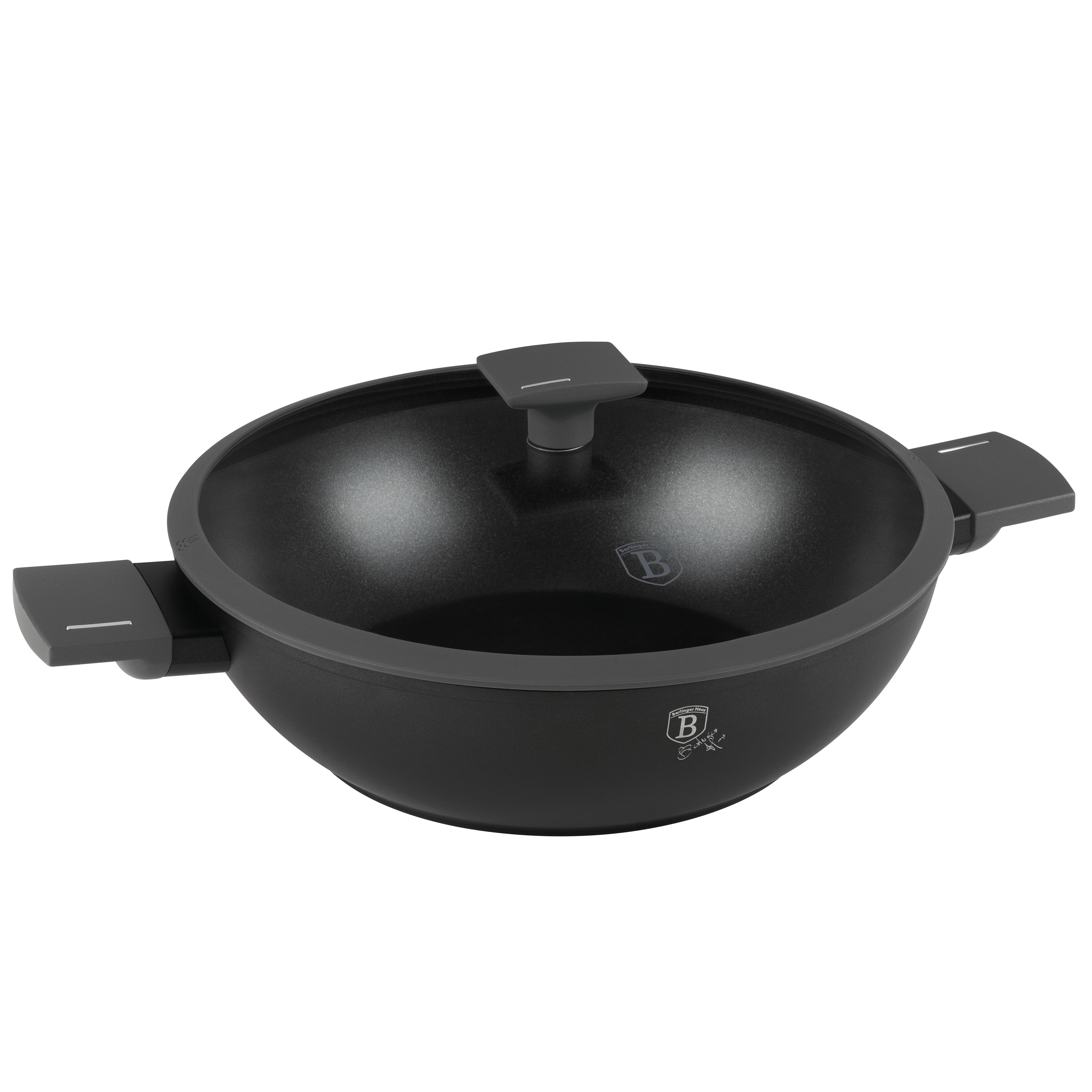 Casserole Wok with lid, 30 cm Anthracite