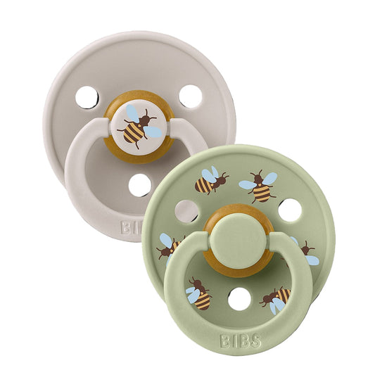 STUDIO Colour Pacifiers 2 Pack Bumblebee - Mushroom/Sage