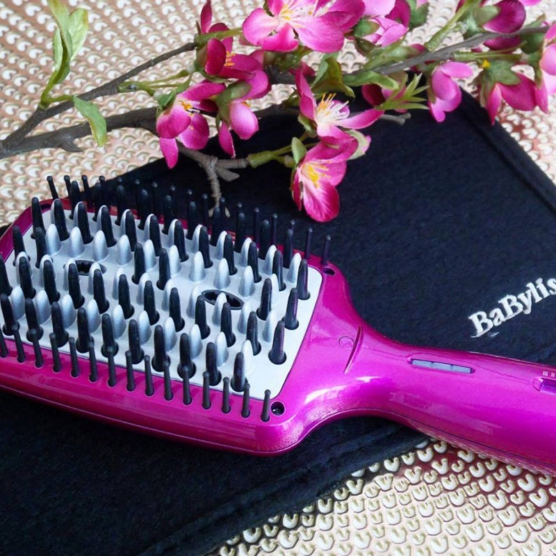 Babyliss HSB100E Ionic 3D Liss Brush Pink Klaptap