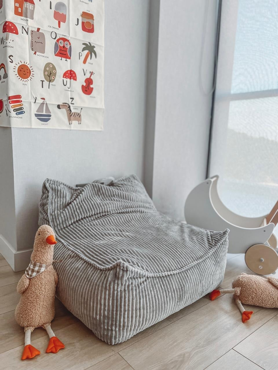 Bean Bag Chair Grey