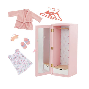 Our Generation Fashion Closet - Wooden Wardrobe Set