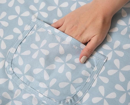 Babyjem Nursing Apron with Pocket (Blue)
