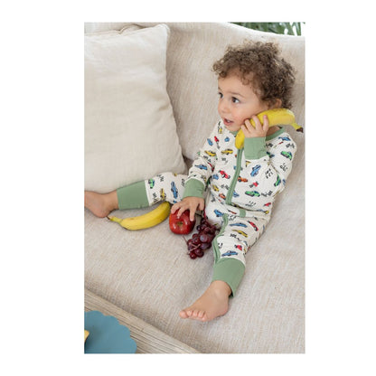 TeeJayz Cars Bamboo Zippy Onesie 0-3 Months