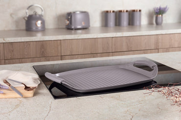 Grill plate, 47 cm, Taupe