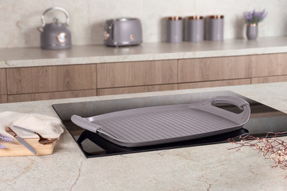 Grill plate, 47 cm, Taupe