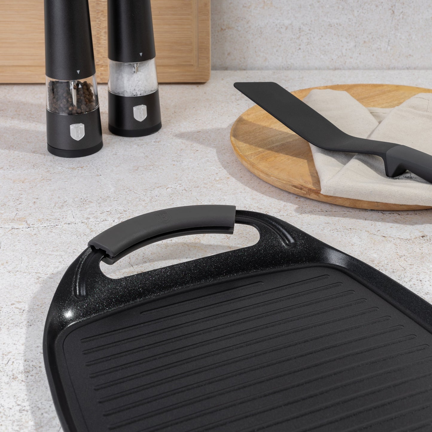 Grill plate, 47 cm, Anthracite