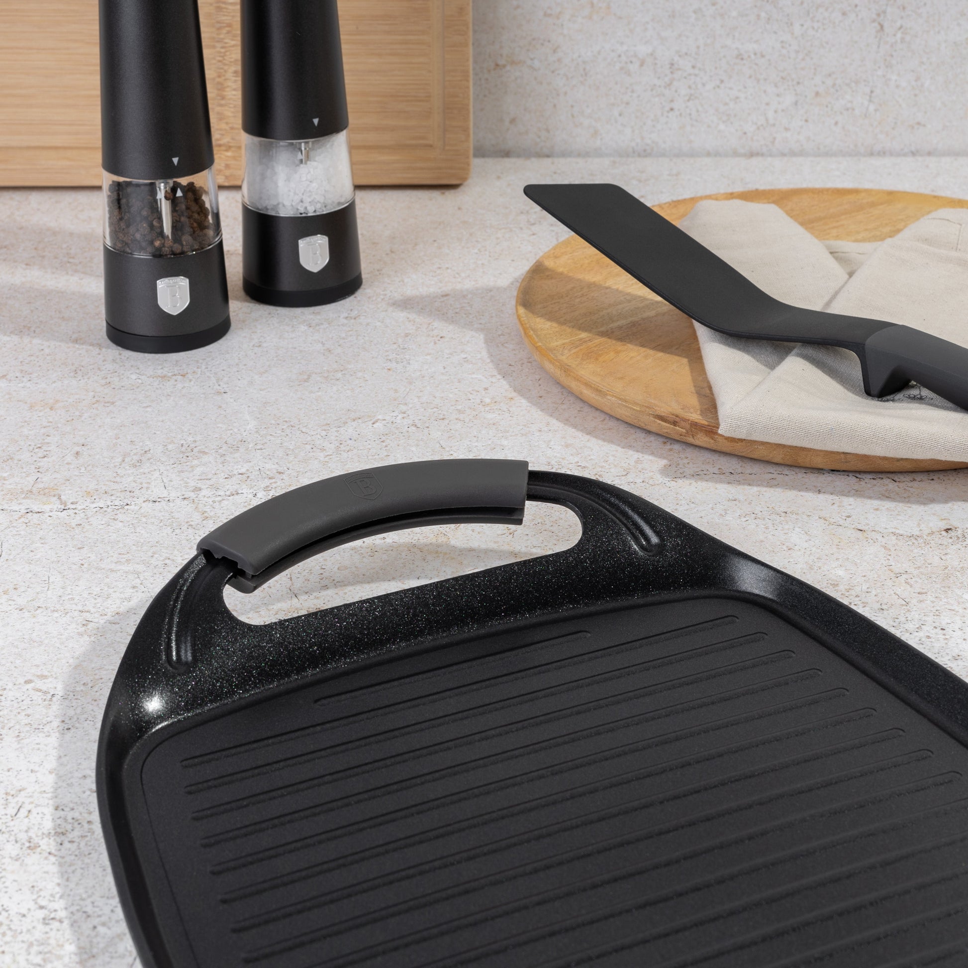 Grill plate, 47 cm, Anthracite