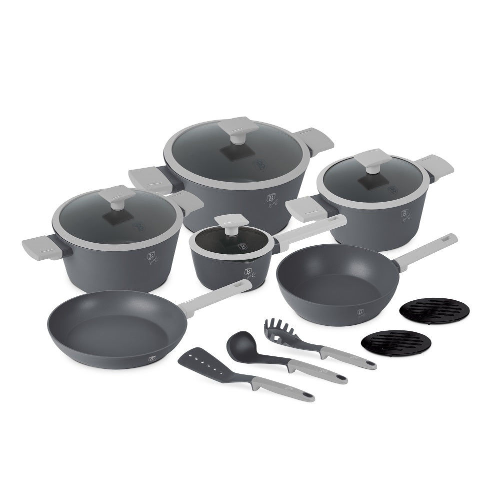 15-Piece Kitchen Stackable Cookware Set