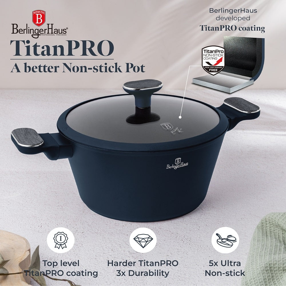 10 pcs cookware set Berlinger Haus BH8381 Deep Sea