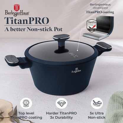 10 pcs cookware set Berlinger Haus BH8381 Deep Sea