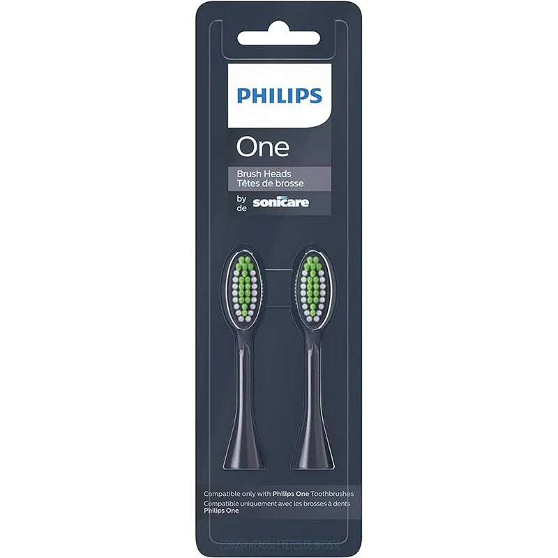 Philips One By Sonicare, 2 Brush Heads, Midnight Navy Blue, BH1022/04