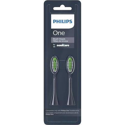 Philips One By Sonicare, 2 Brush Heads, Midnight Navy Blue, BH1022/04