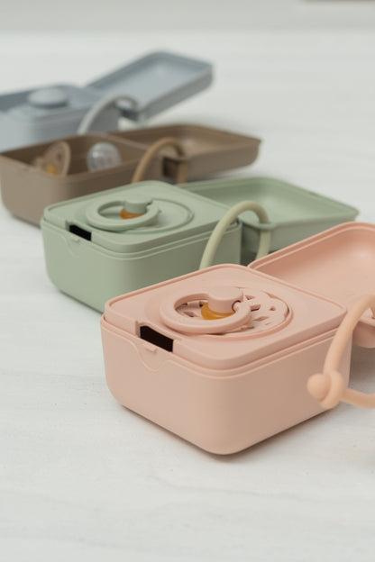 BIBS PACIFIER BOX BLUSH