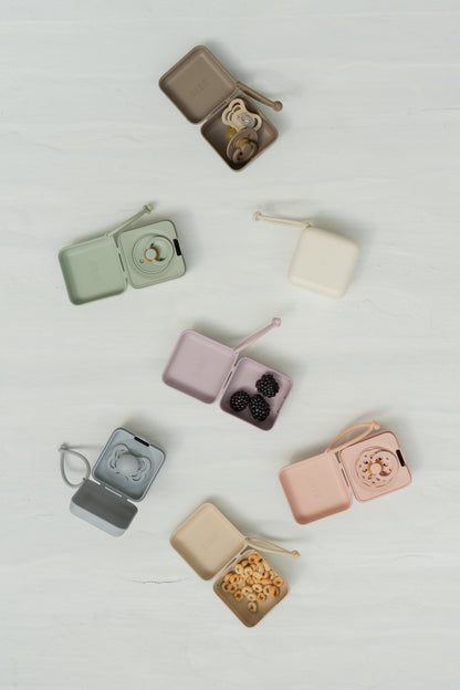 BIBS PACIFIER BOX BLUSH
