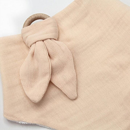 BabyJem Muslin Bib with Teether