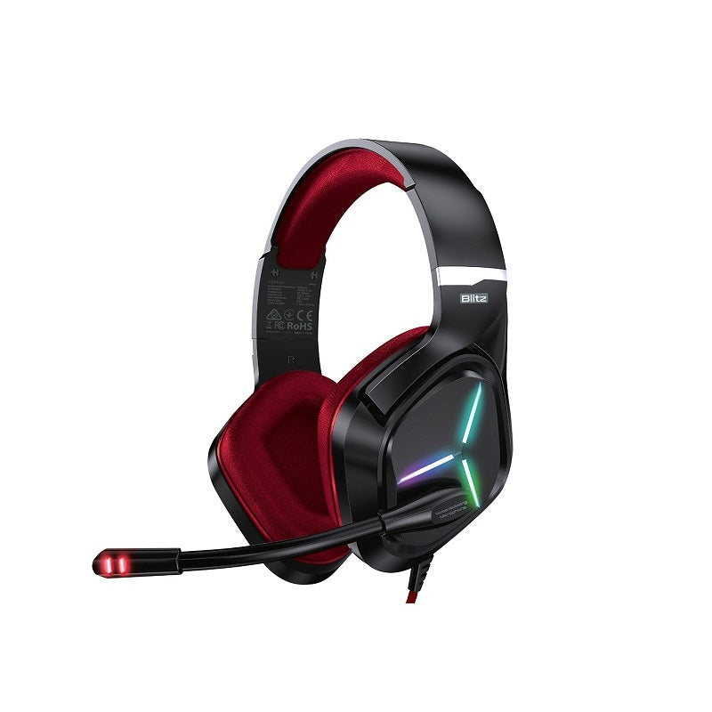 Vertux Blitz Red Surround Sound Gaming Headphone