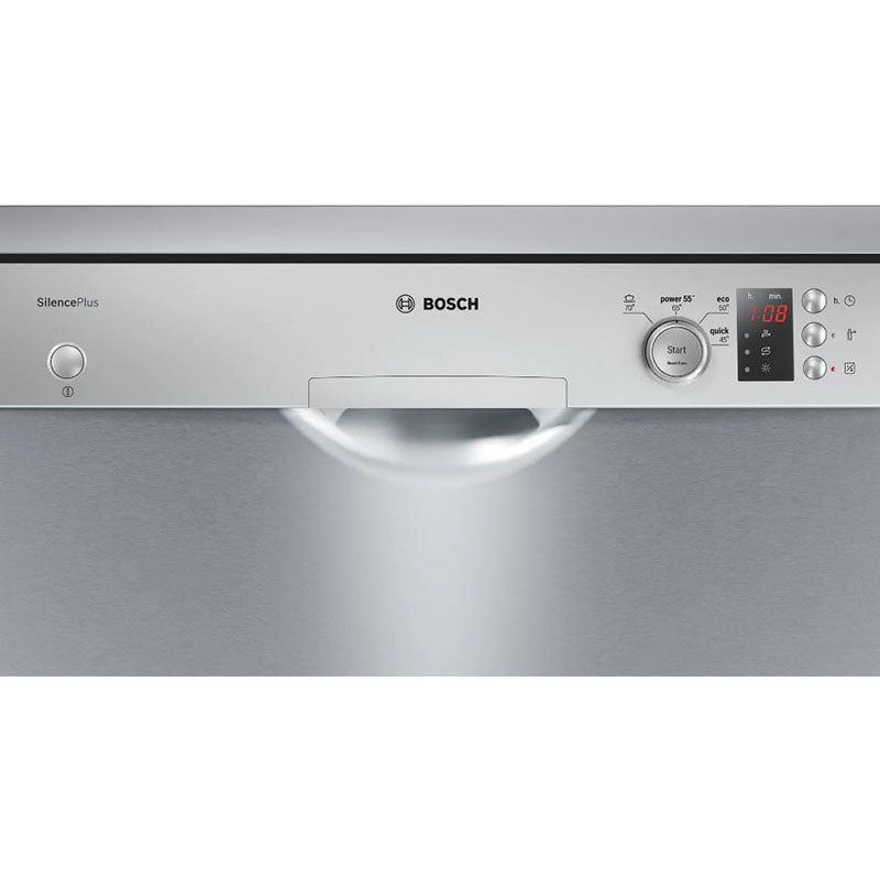 Bosch SMS43D08ME Serie | 4 Free-Standing Dishwasher 60 cm Stainless Steel, Lacquered