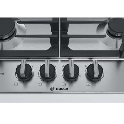 Bosch PCP6A5B90M 6 Gas Hob 60 cm Stainless Steel