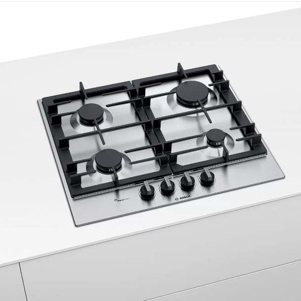 Bosch PCP6A5B90M 6 Gas Hob 60 cm Stainless Steel