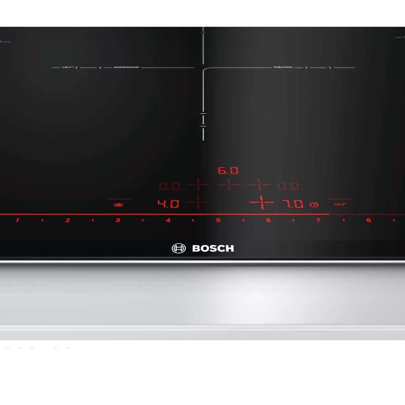 Bosch PIV975DC1E 8 Induction Hob 90 cm Black, Surface Mount With Frame